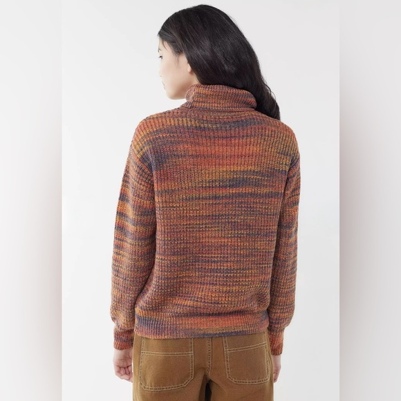 Women’s Urban Outfitters Space-Dyed Colorful Knit Turtleneck Sweater Size XS - Picture 2 of 16
